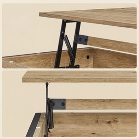 Masuta de cafea TAYLOR ARTISAN cu blat extensibil 100x50 cm