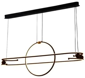 Lustră LED dimabilă pe cablu LED/95W/230V 3000-6500K + telecomandă