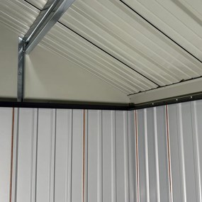 Şopron de grădină din tablă metalică, maro/antracit, 3,6x3,1x2,5 m, GABKO