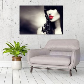 Tablou - Femeia misterioasă (90x60 cm)