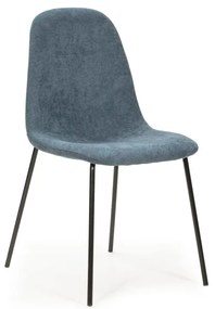 Scaune de dining albastre 4 buc. Renne – Marckeric