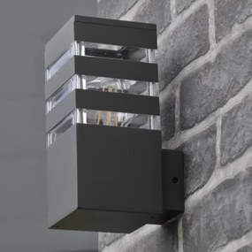 Aplica de perete exterior TEKSAS 1xE27/12W/230V IP44 antracit