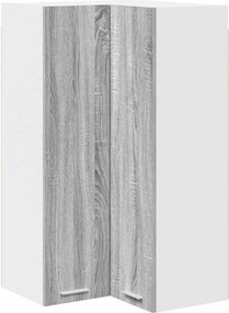 vidaXL Dulap suspendat cu ușă Gri Sonoma și Alb 57 x 57 x 100 cm