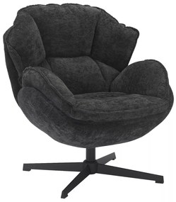 Fotoliu Betty negru/negru Tap.242
