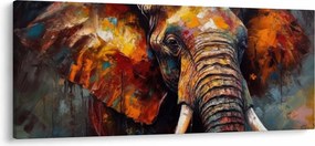 Tablou - Pictura unui elefant (120x50 cm)