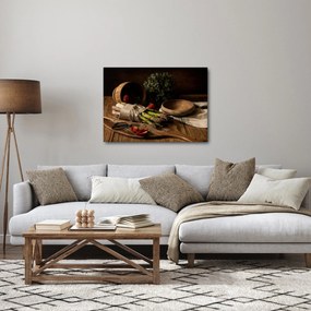 Tablou cu sparanghel pe masă (70x50 cm)