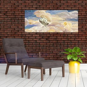 Tablou - Meduză Cerească (120x50 cm)