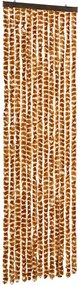 vidaXL Perdea pentru insecte, ocru și alb, 56 x 185 cm, chenille