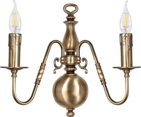 Aplica de perete clasic elegant din alama masiva Flemish