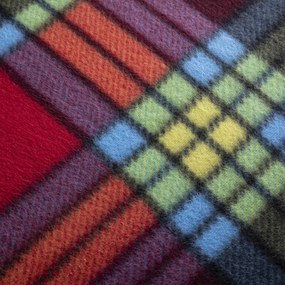 Pătură fleece CAROURI, multicolor, 150 x 200 cm