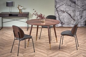 Set masa rotunda Domenico ø110 cm + 3 scaune K482 bej