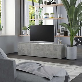 Comoda TV, gri beton, 120 x 34 x 30 cm, PAL 1, Gri beton