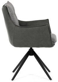 Set de scaune de sufragerie cu mecanism deîntoarcere DCH-D1345 GREY2, 2 buc.