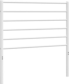 vidaXL Tăblie de pat de schimb metalică, alb, 100 cm
