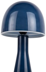 Veioză albastru-închis cu abajur din sticlă (înălțime 45 cm) Bombin – Leitmotiv