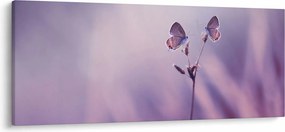 Tablou - Fluturi mov (120x50 cm)