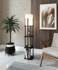 Nora - negru Design interior Lampa de podea Negru 21x21x135 cm