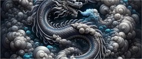 Tablou – Dragon în fum (120x50 cm)