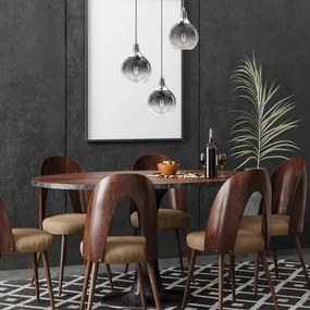 Lustră pe cablu MONTE 3xE27/60W/230V crom mat