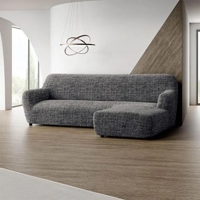 Gaico Huse bielastice VITTORIA gri canapea cu otoman dreapta (l. 170 - 300 cm)