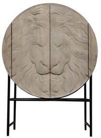 Bufet Elegant din Lemn de Mango, Albit, LION 140cm 3D