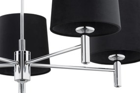 Candelabru modern design elegant BOLZANO 5L negru
