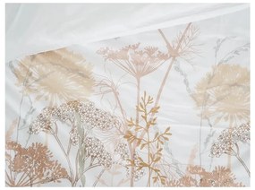 Lenjerie de pat albă/teracotă din țesătură crep pentru pat de o persoană 140x200 cm Caraway – B.E.S.