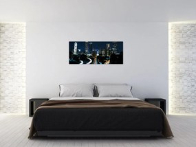 Tabloul metropolei nocturne (120x50 cm)