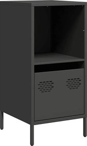 vidaXL Dulap, negru, 35x39x73,5 cm, oțel laminat la rece