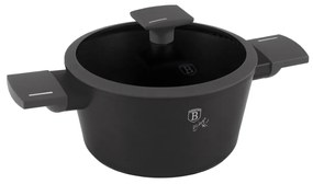 Oală cu capac 20 cm, 2.5L – Berlinger Haus BH8130, Anthracite Collection, elegantă, rezistentă, potrivită pentru toate plitele