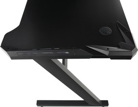 Birou PC/birou gaming, negru, JADIS