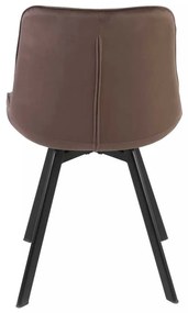 Scaun de bucătărie Albons Velvet, maro