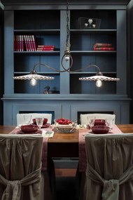 Lustra cu 2 brate design clasic realizat manual L'AQUILA