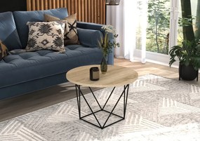 Masuta de cafea, LIAM, ADRK Furniture (Culoare: Alb / Alb)