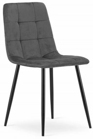 Scaun Bucatarie/Dining Jacob Gri Catifea