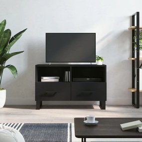 828997 vidaXL Comodă TV, negru, 80x36x50 cm, lemn prelucrat