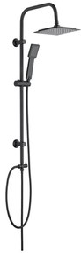 Set de duș negru mat din oțel inoxidabil 101 cm Cuadro – Wenko