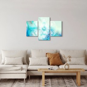 Tablou - Merkaba pe un fundal turcoaz (90x60 cm)