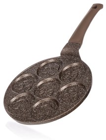 Tigaie pentru clătite Banquet cu suprafață antiaderentă, Granite Brown Smile, 26 cm