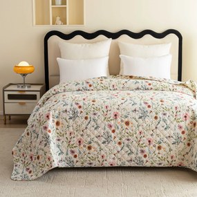 Cuvertura de pat HERBALIS crem Dimensiune: 220 x 240 cm