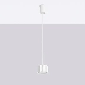 Sollux SL.2676 - Lustru suspendat pe cablu AURA 1xGX53/10W/230V alb