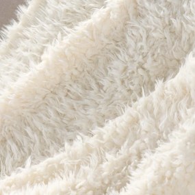 Pătură albă din blană artificială 125x150 cm Mouton – douceur d'intérieur