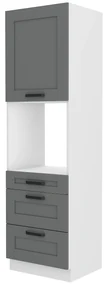 Dulap de bucătărie pentru alimente Lucid 60 DPS 210 3S 1F (dustgrey + alb). 1045561