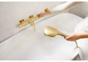 KFA Armatura 5756-910-31 - Set de duș MALAGA cu baterie termostatică, finisaj auriu periat