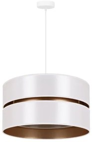 Lustră pe cablu Duolla DUO 1xE27/15W/230V d. 40 cm alb/auriu