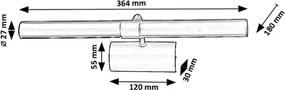 Brilagi - Lampă pentru tablouri DANAE 2xE14/40W/230V, auriu