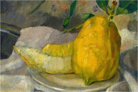 Tablou - French 19th Century, Melon and Lemon, reproducere (90x60 cm)
