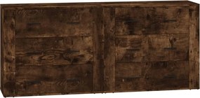vidaXL Servante, 2 buc., stejar afumat, lemn prelucrat