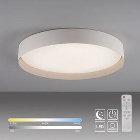 Schöner Wohnen 14595-39 - Plafonieră LED dimabilă TAVOLI LED/34W/230V gri+telecomandă