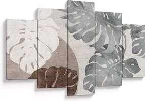 Tablou - Design cu frunze (150x105 cm)